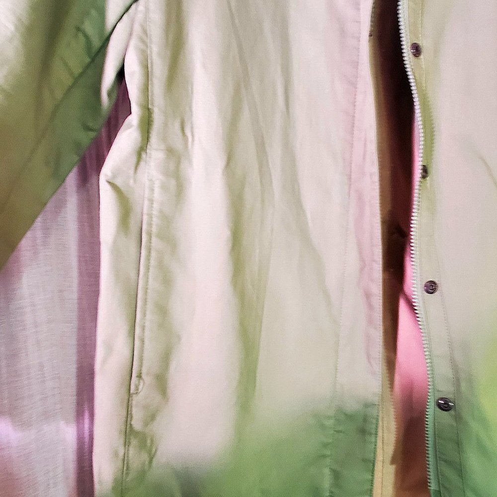 NWOT - GAP Apple Green Raincoat - Long Lightweight - Picture 7 of 10